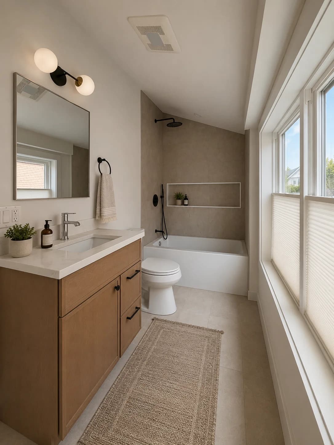Bathroom with double vanity